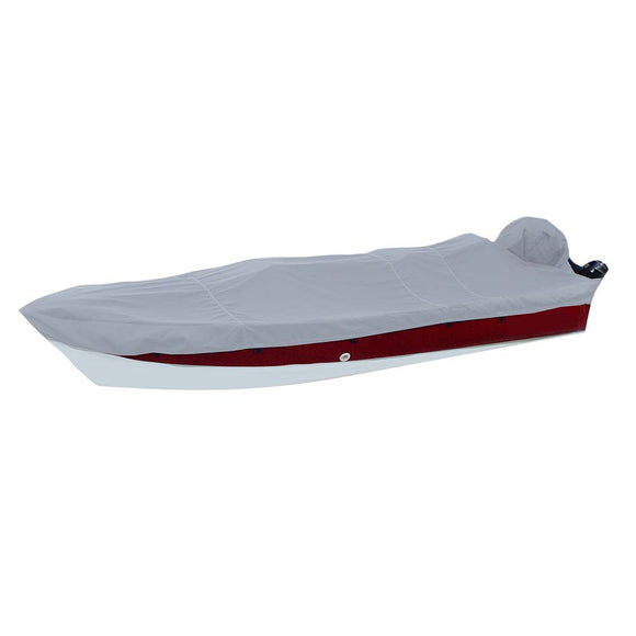 Carver Poly-Flex II Narrow Series Styled-to-Fit Boat Cover f/17.5 V-Hull Side Console Fishing Boats - Grey [72217NF-10]