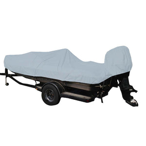 Carver Poly-Flex II Styled-to-Fit Boat Cover f/17.5 Fish  Ski Style Boats w/Walk-Thru Windshield - Grey [77317F-10]