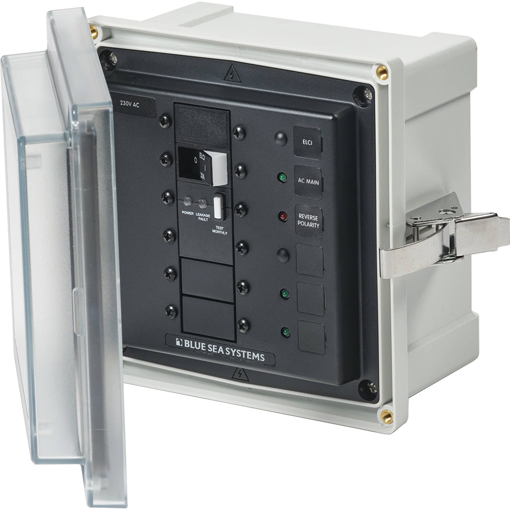Blue Sea 3123 - SMS Panel Enclosure w/ELCI (32A) 3 Blanks - 230V AC [3 ...