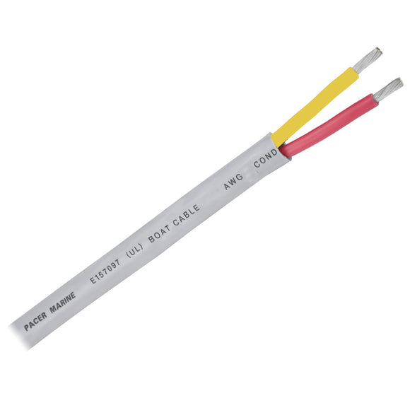Pacer 14/2 AWG Round Safety Duplex Cable - Red/Yellow - 500 [WR14/2RYW-500]