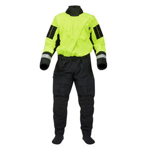 Mustang Sentinel Series Water Rescue Dry Suit - Fluorescent Yellow Green-Black - XXXL Long [MSD62403-251-3XLL-101]