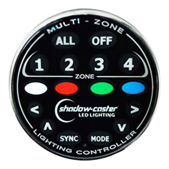 Shadow-Caster Round Zone Controller 4 Channel Remote f/MZ-LC or SCM-LC [SCM-ZC-REMOTE]