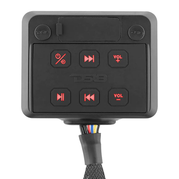DS18 HYDRO Square Marine Waterproof Audio Receiver w/Aux Input, Bluetooth, USB  Universal Pod [ENSBTRC-SQ]